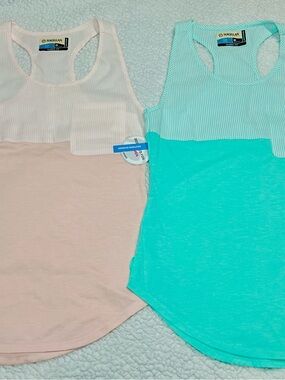 Magellan Outdoors Tank Tops in Mint and Peach